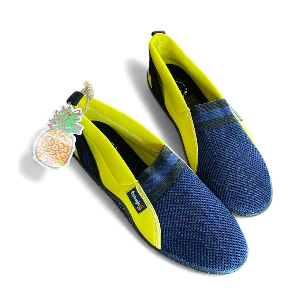 Triangl Swimwear Blue and Yellow Mesh Sneakers